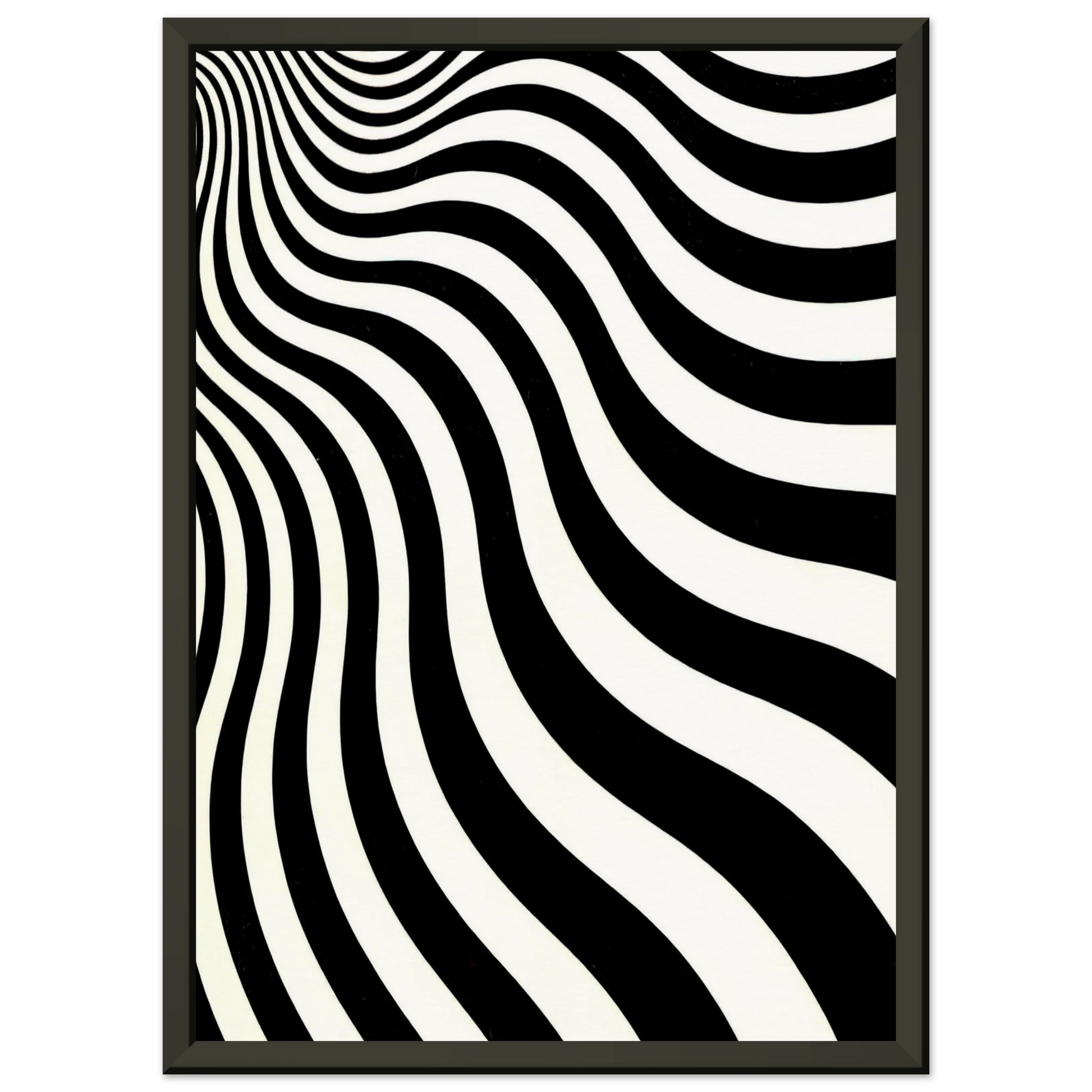 Bridget Riley  INTAKE 1964 Framed Art Print  - Aluminum Frame - 40x50 cm / 16x20 inches
