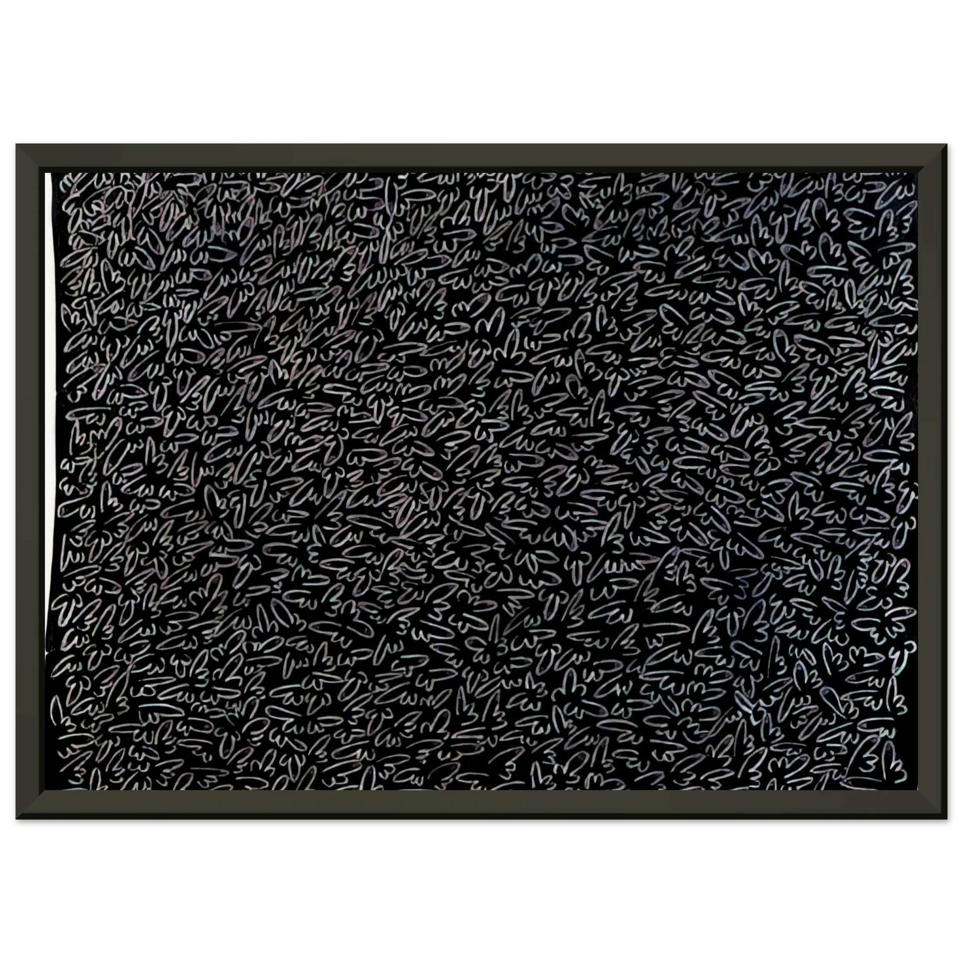 Keith Haring  UNTITLED 1979 0 Framed Art Print  - Aluminum Frame - 40x50 cm / 16x20 inches