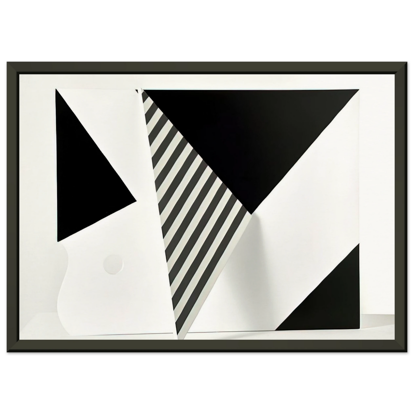 Omar Rayo  Untitled  2009 Framed Art Print  - Aluminum Frame - 70x100 cm / 28x40 inches