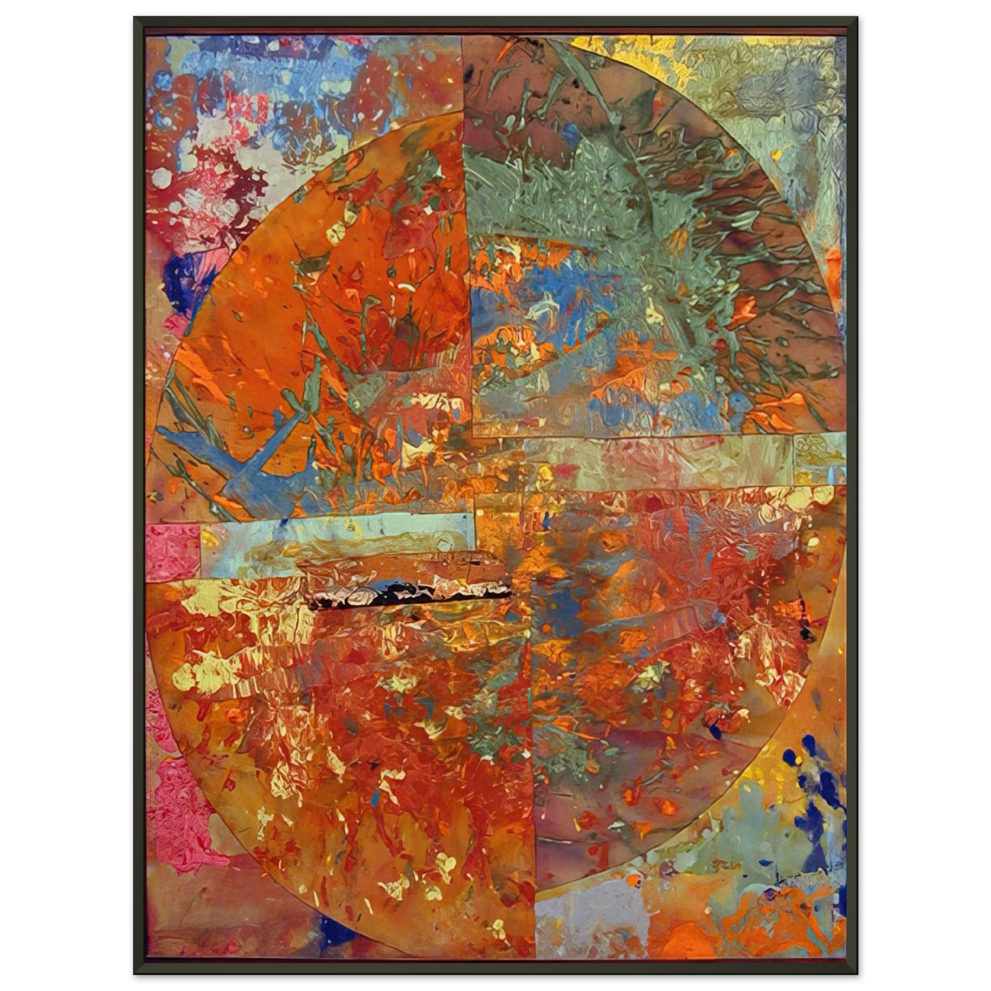 Sam Gilliam  Baptistry Framed Art Print  - Aluminum Frame - 70x100 cm / 28x40 inches