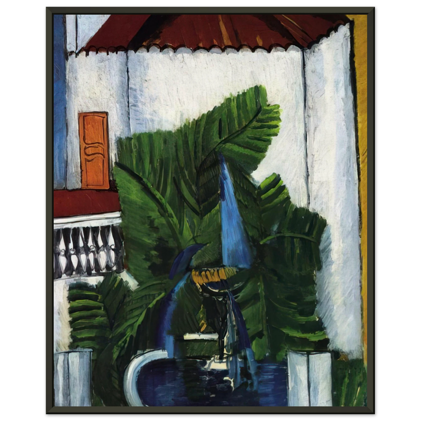 Raoul Dufy  FOUNTAIN IN AVIGNON 1913 Framed Art Print  - Aluminum Frame - 40x50 cm / 16x20 inches