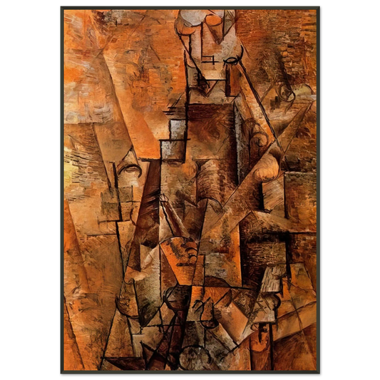 Pablo Picasso  Clarinetist  1911 Framed Art Print  - Aluminum Frame - 21x29.7 cm / 8x12"