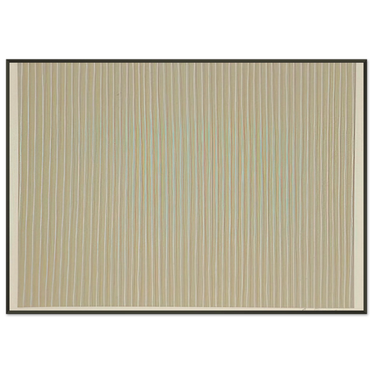 Gene Davis  Carousel  1980 Framed Art Print  - Aluminum Frame - 21x29.7 cm / 8x12"