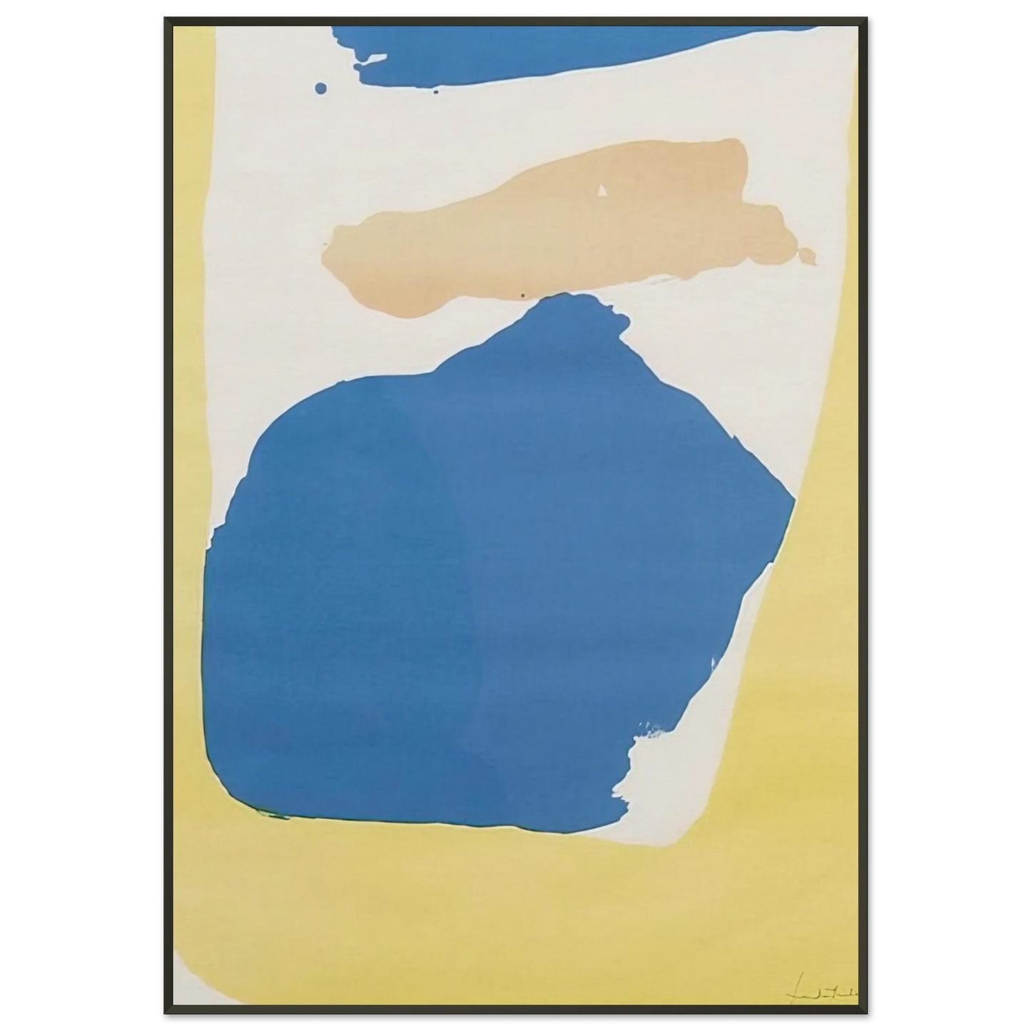 Helen Frankenthaler  Frankenthaler Preview  1965 Framed Art Print  - Aluminum Frame - 21x29.7 cm / 8x12"