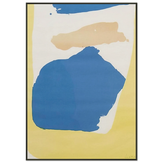 Helen Frankenthaler  Frankenthaler Preview  1965 Framed Art Print  - Aluminum Frame - 21x29.7 cm / 8x12"