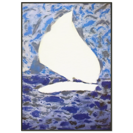 Milton Avery  Sail  1958 Framed Art Print  - Aluminum Frame - 21x29.7 cm / 8x12"