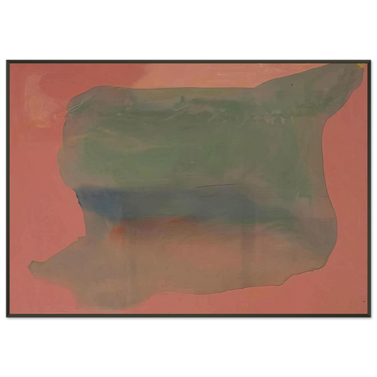 Helen Frankenthaler  Yearning  1973 Framed Art Print  - Aluminum Frame - 21x29.7 cm / 8x12"