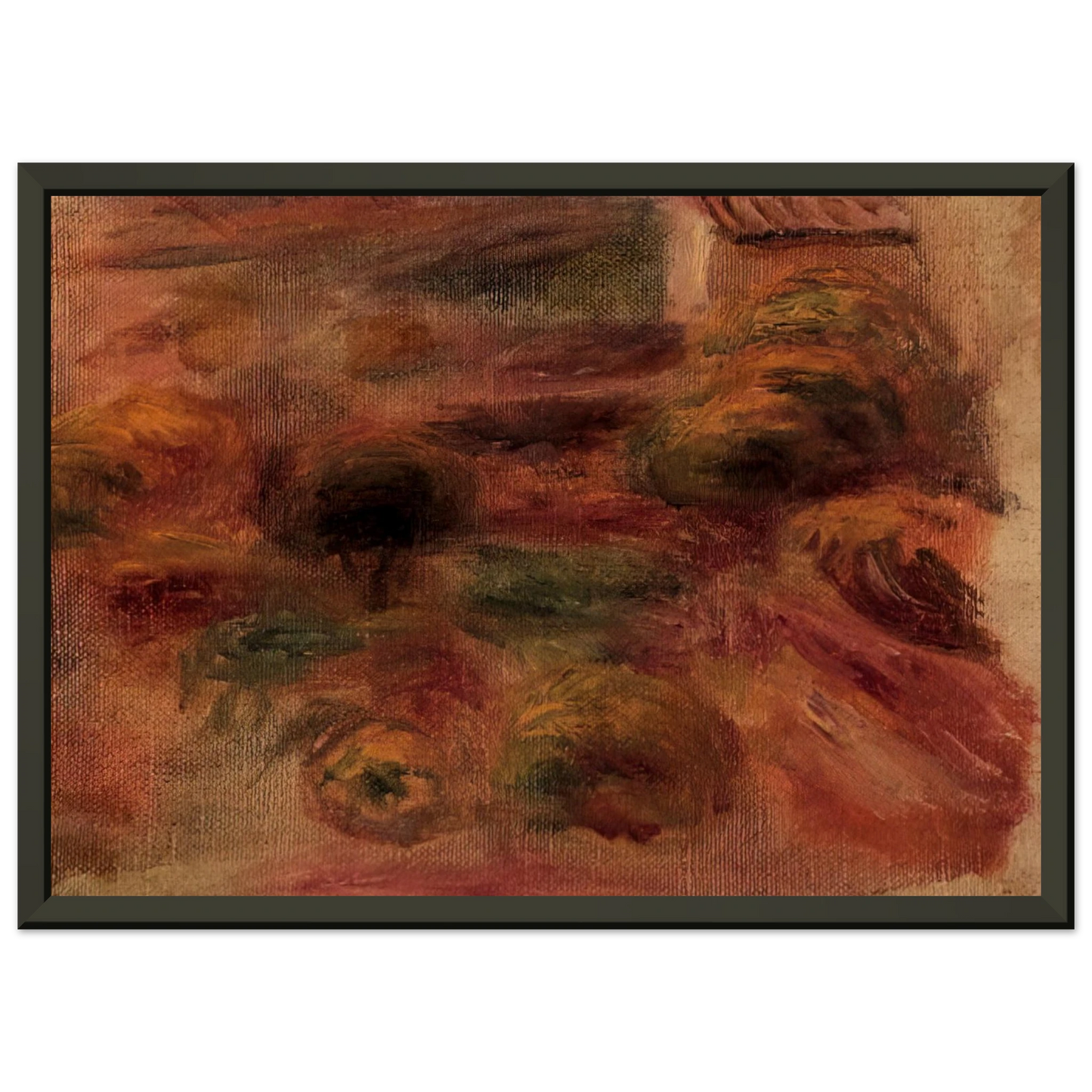 PierreAuguste Renoir  The Artist s Home Framed Art Print  - Aluminum Frame - 60x80 cm / 24x32 inches