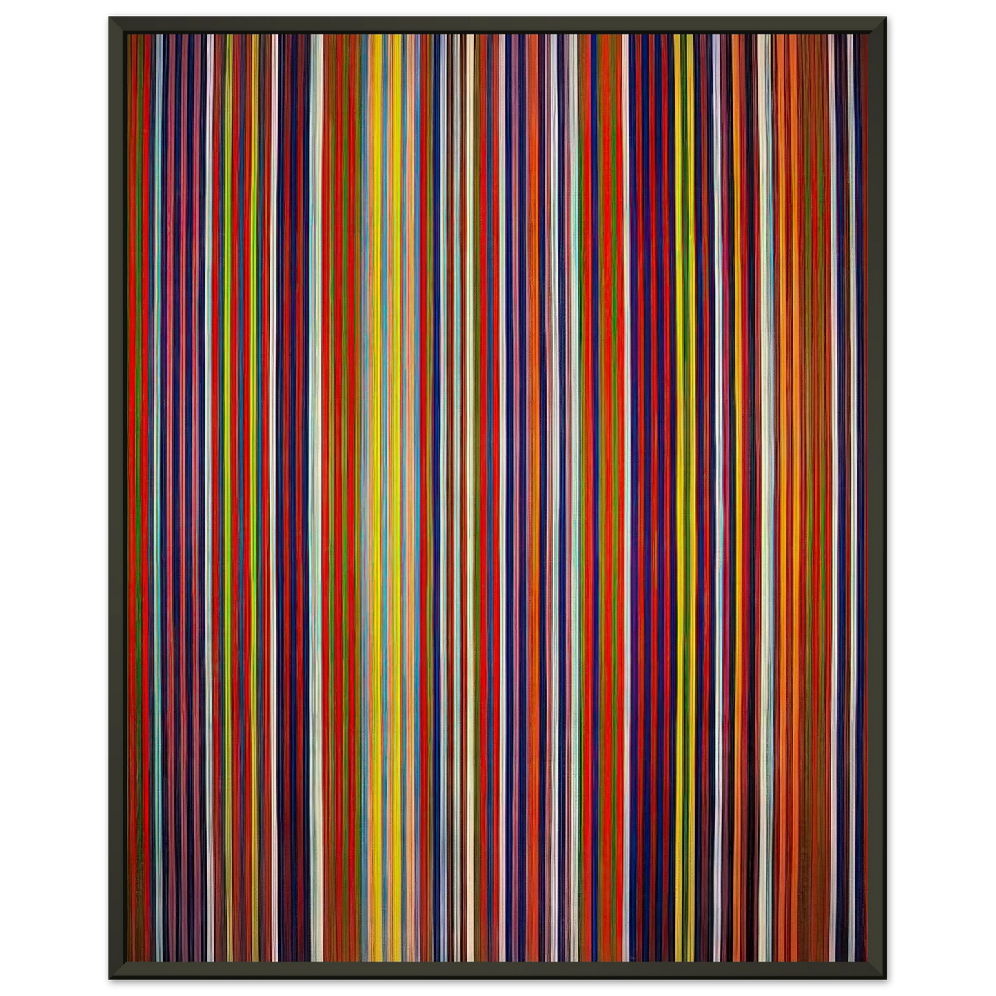Gene Davis  Untitled  1964 Framed Art Print  - Aluminum Frame - 60x80 cm / 24x32 inches