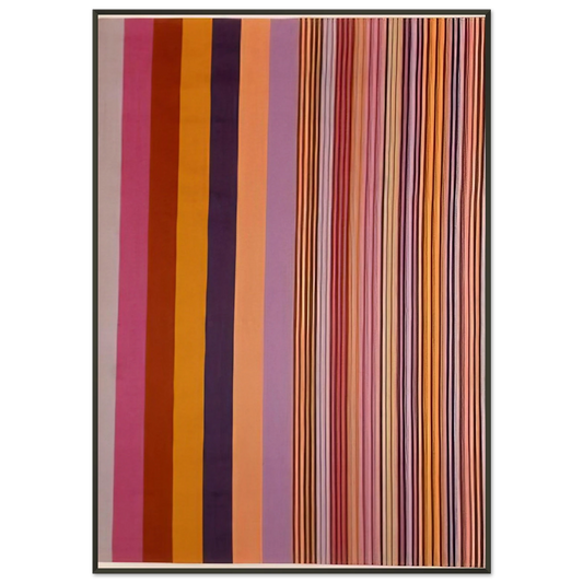 Gene Davis  Lincoln Center  1971 Framed Art Print  - Aluminum Frame - 21x29.7 cm / 8x12"