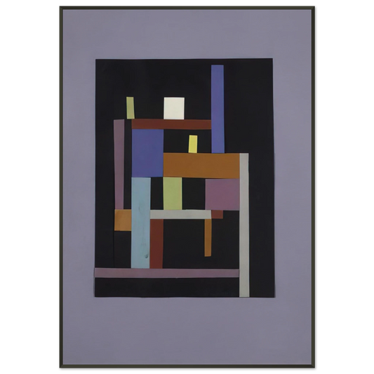 Ad Reinhardt  Collage  1938 Framed Art Print  - Aluminum Frame - 21x29.7 cm / 8x12"