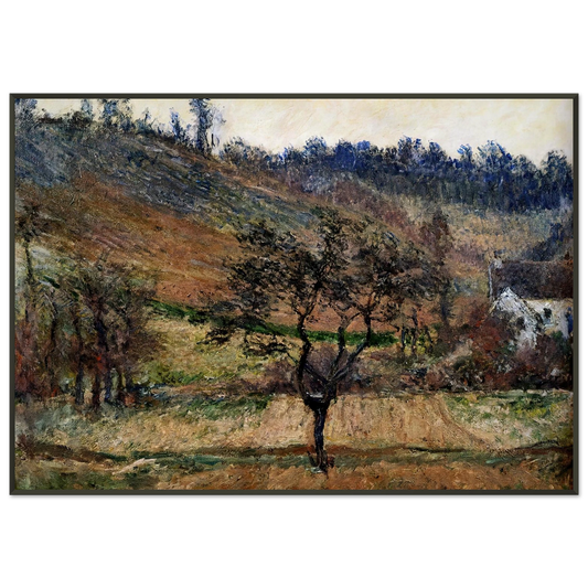 claude monet  The Valley Of Falaise Framed Art Print  - Aluminum Frame - 21x29.7 cm / 8x12"