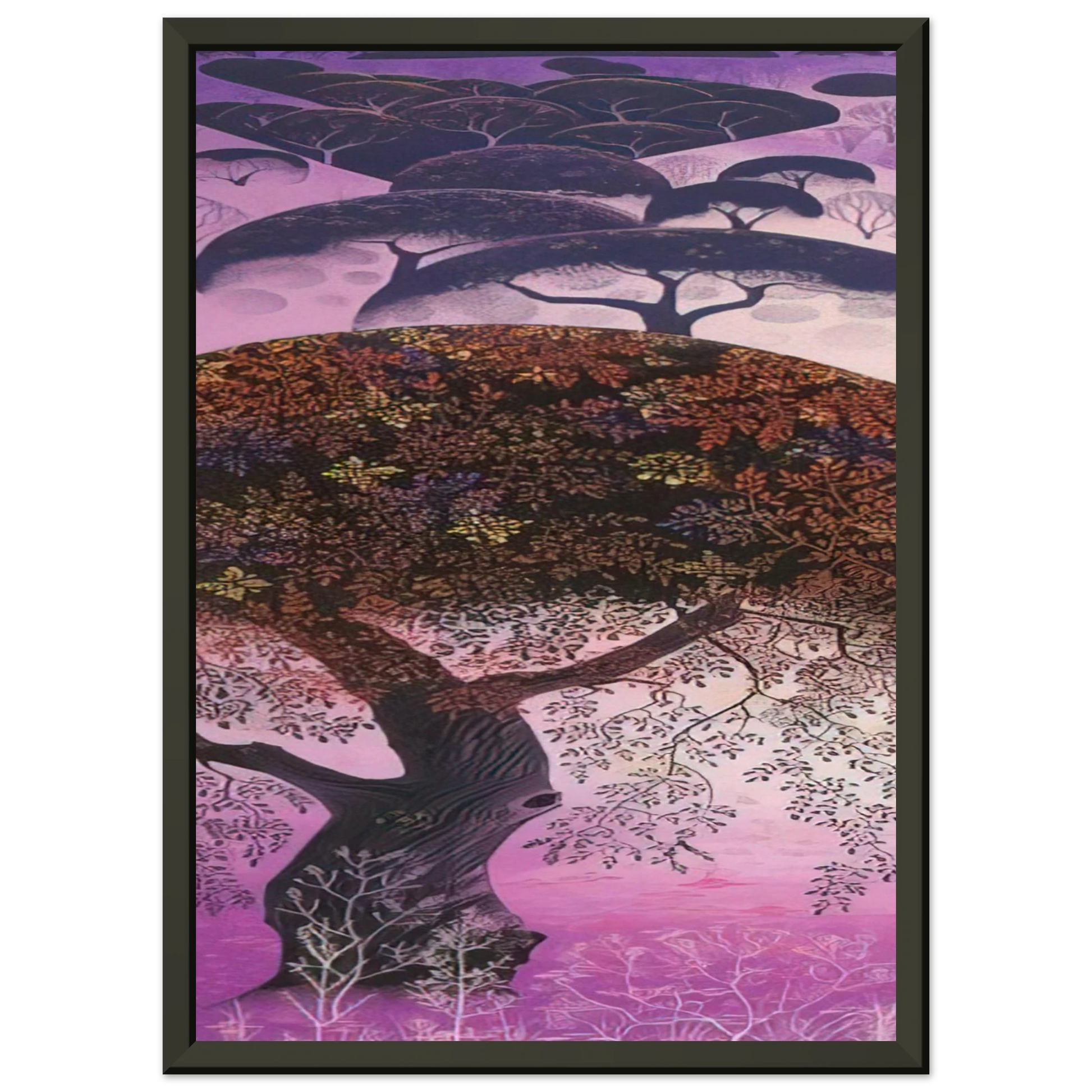 Eyvind Earle  California Tapestry Framed Art Print  - Aluminum Frame - 60x80 cm / 24x32 inches