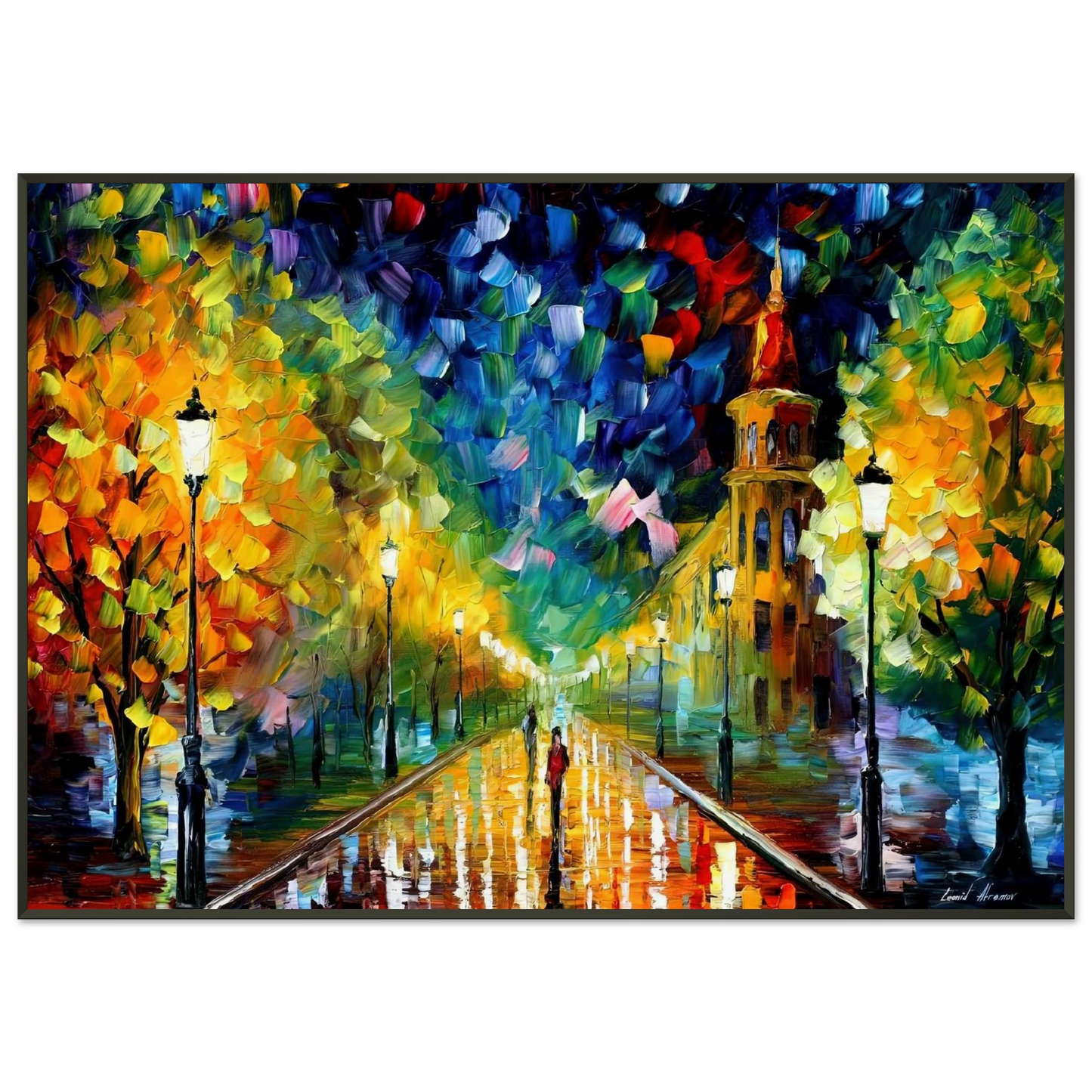 Leonid Afremov  Leonid Afremov Framed Art Print  - Aluminum Frame - 21x29.7 cm / 8x12"