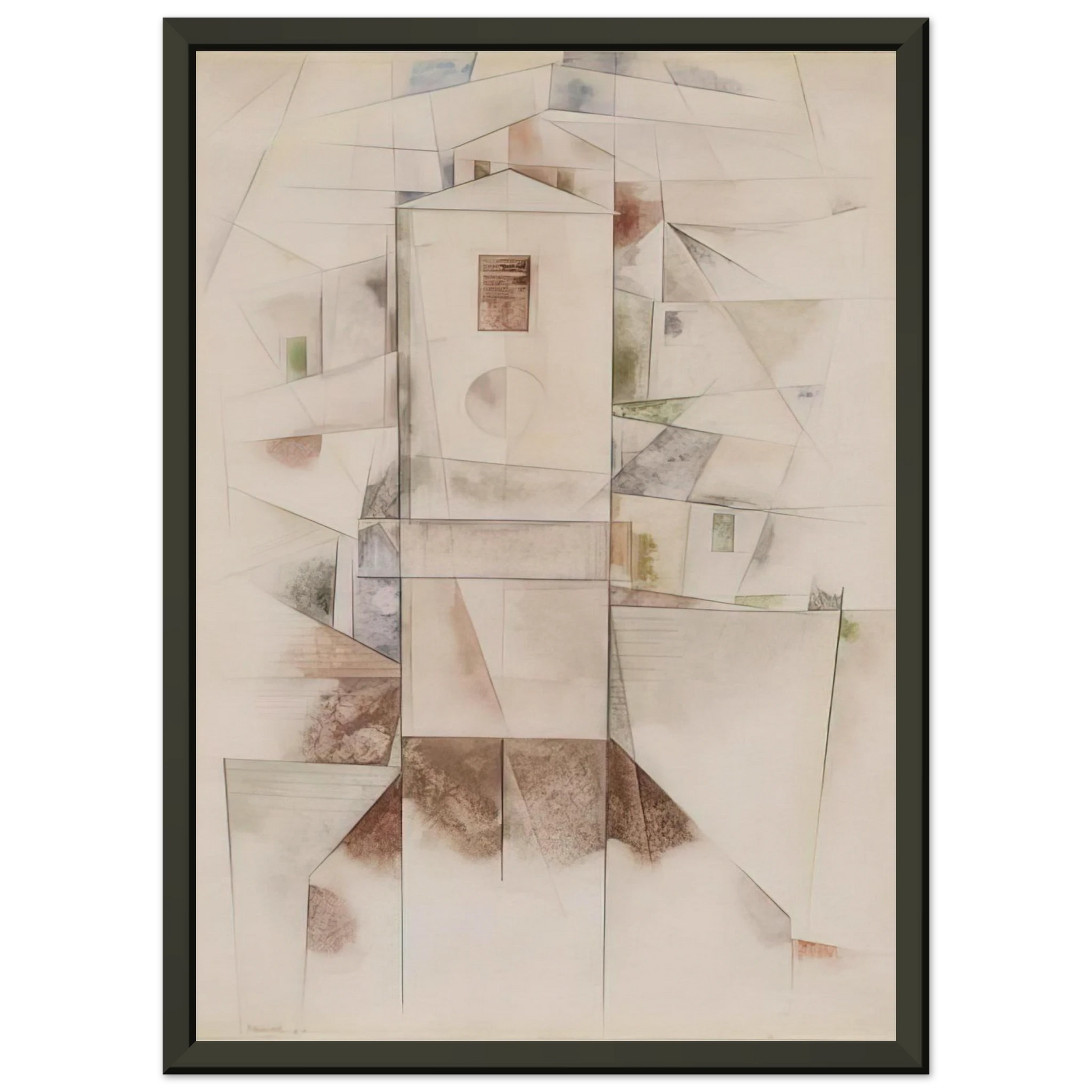 Charles Demuth  White Architecture  1917 Framed Art Print  - Aluminum Frame - 70x100 cm / 28x40 inches
