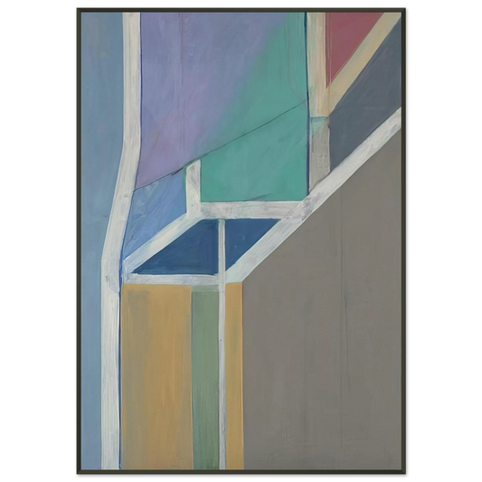 Richard Diebenkorn  Ocean Park 19 Framed Art Print  - Aluminum Frame - 21x29.7 cm / 8x12"