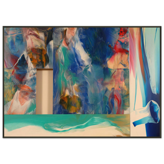 Sam Gilliam  Icon Framed Art Print  - Aluminum Frame - 21x29.7 cm / 8x12"