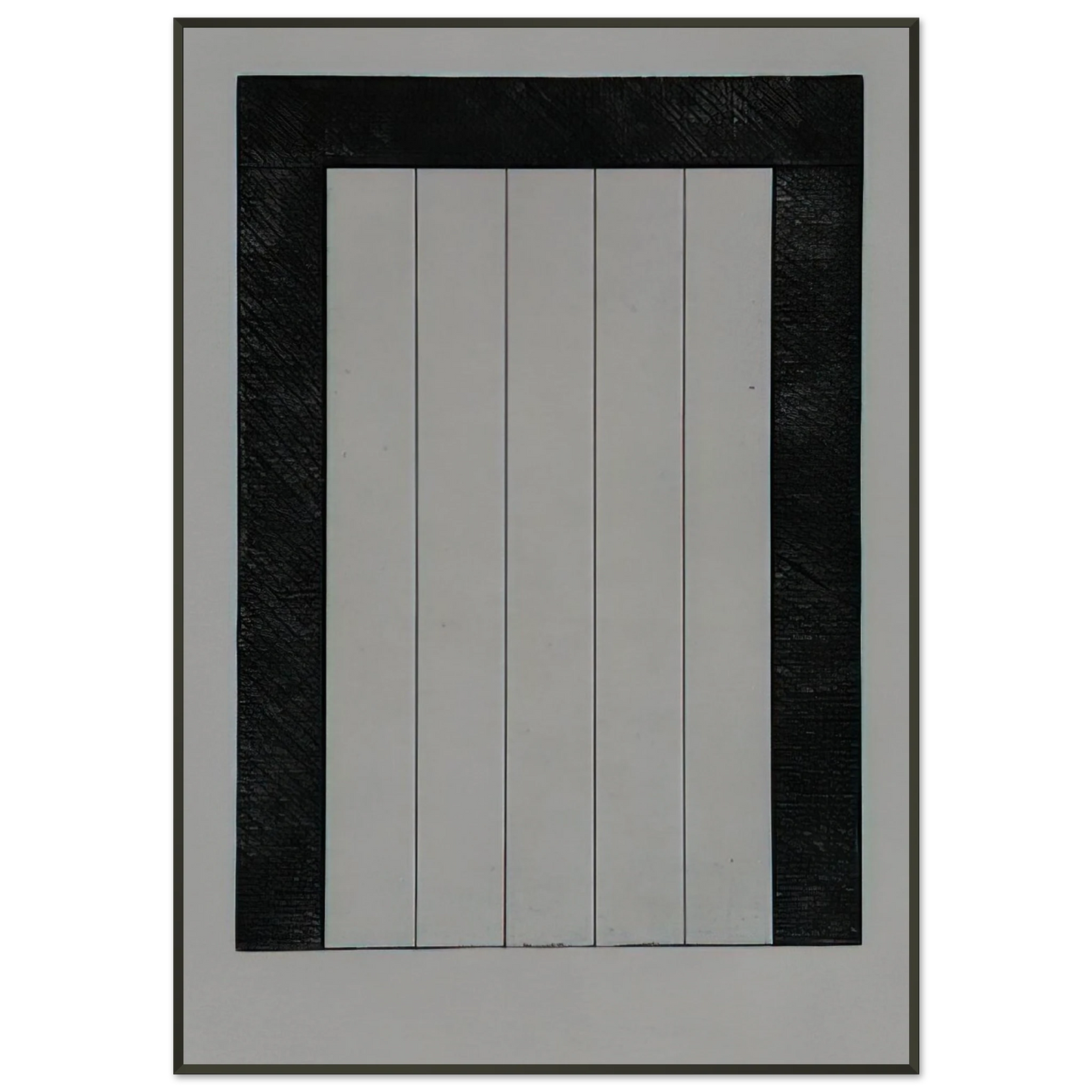 Brice Marden  Untitled from 12 Views for Caroline Tatyana  1979 Framed Art Print  - Aluminum Frame - 21x29.7 cm / 8x12"