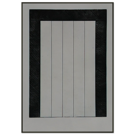 Brice Marden  Untitled from 12 Views for Caroline Tatyana  1979 Framed Art Print  - Aluminum Frame - 21x29.7 cm / 8x12"