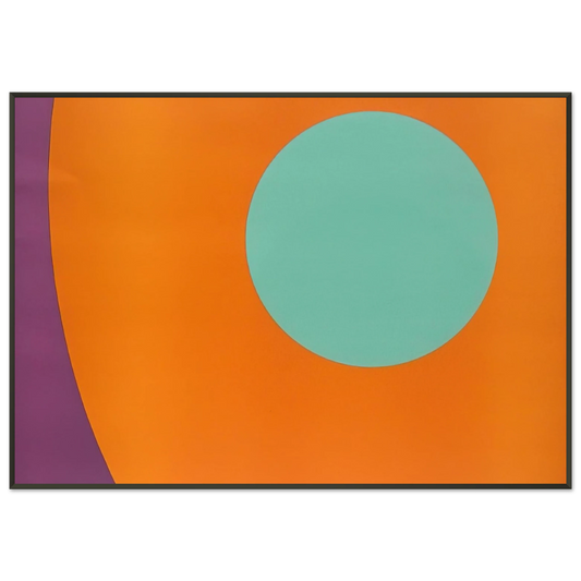 Alexander Liberman  Untitled Abstract  1962 Framed Art Print  - Aluminum Frame - 21x29.7 cm / 8x12"