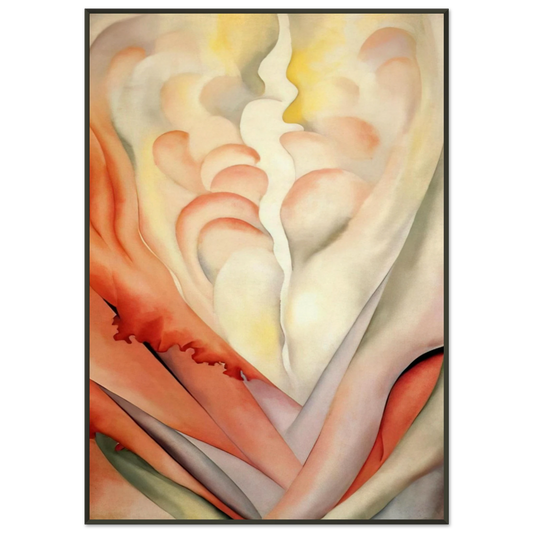 Georgia OKeeffe  Flower Abstraction Framed Art Print  - Aluminum Frame - 21x29.7 cm / 8x12"