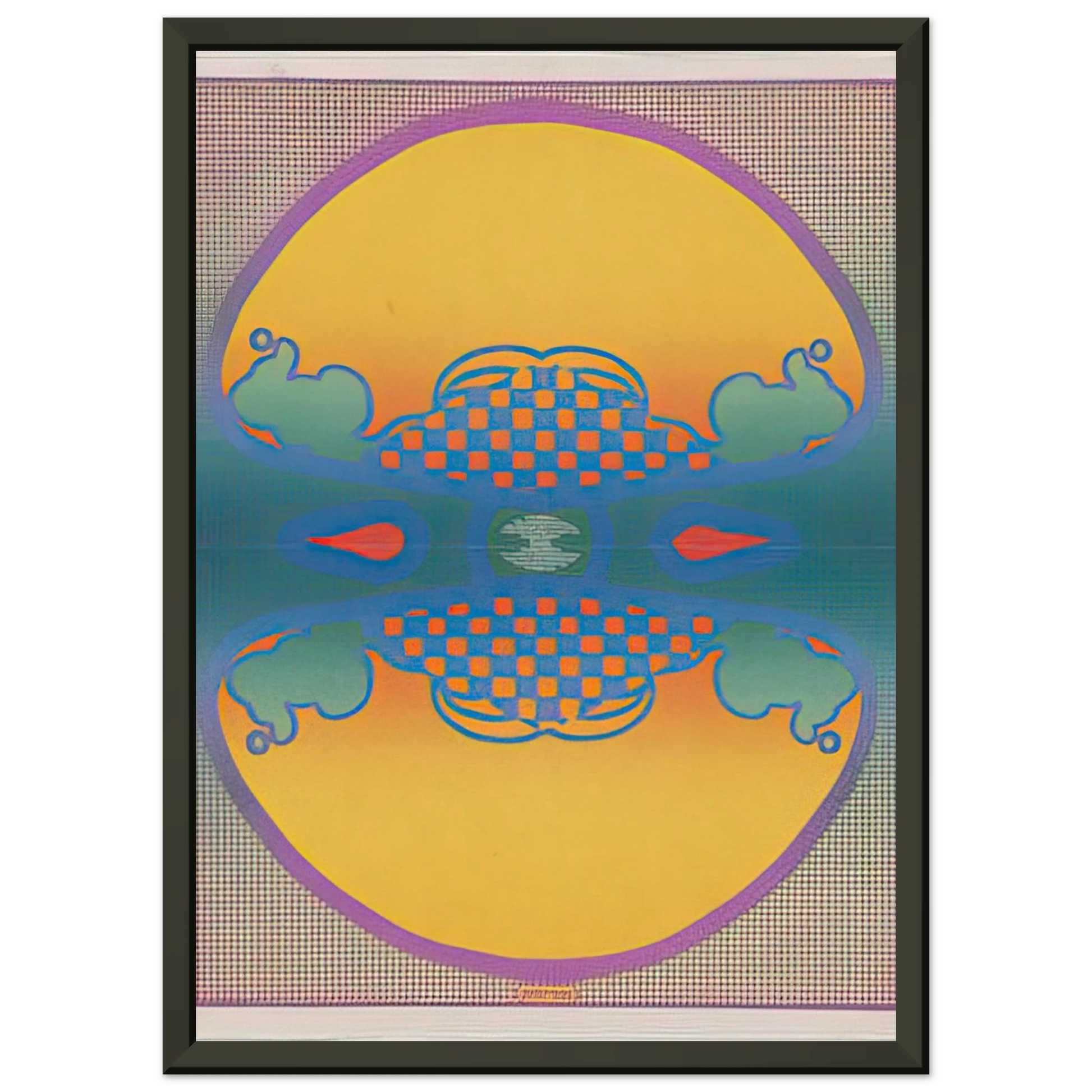 Peter Max  1 2 3 INFINITY THE CONTEMPORARIES 1967 Framed Art Print  - Aluminum Frame - 70x100 cm / 28x40 inches