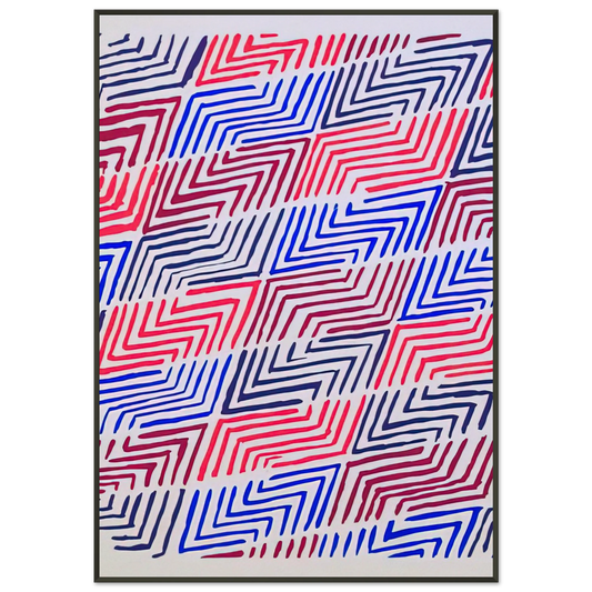 Sonia Delaunay  COMPOSITION 30 Framed Art Print  - Aluminum Frame - 21x29.7 cm / 8x12"