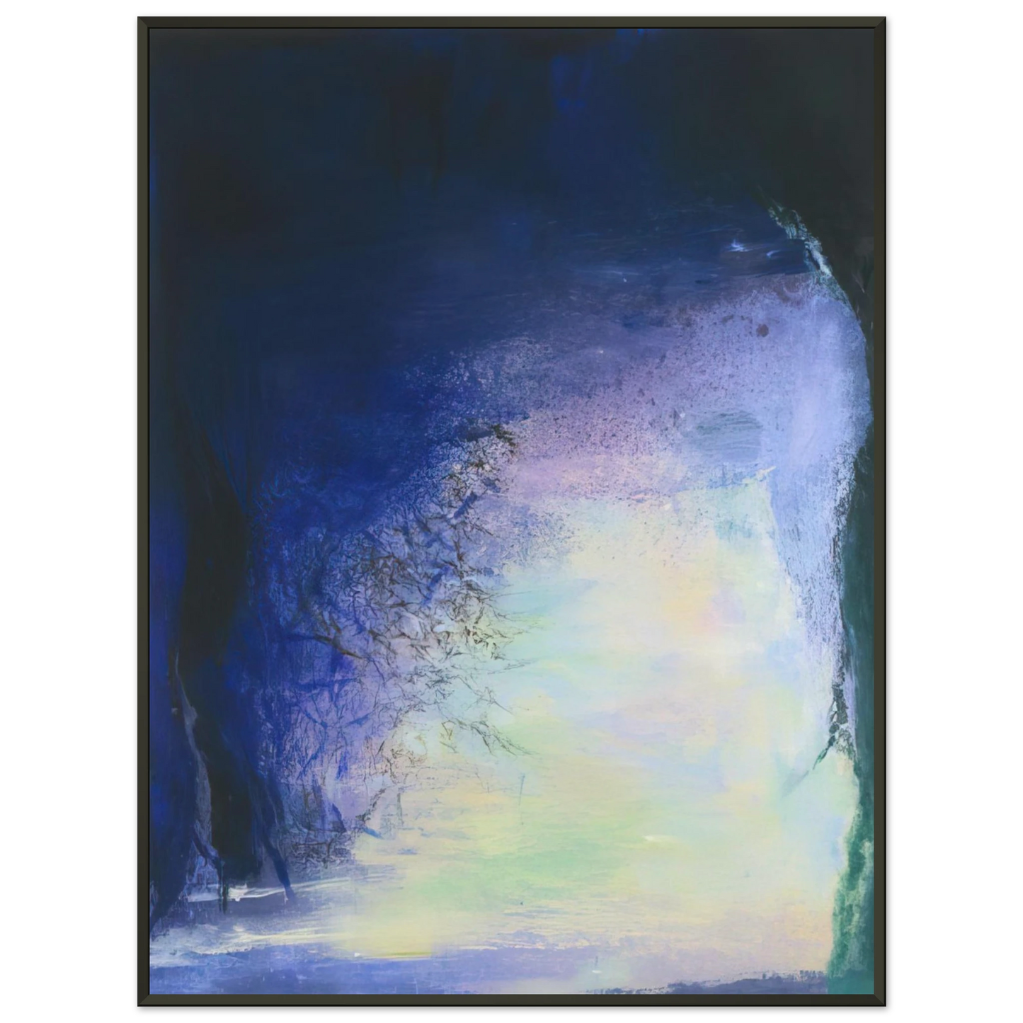 Zao WouKi  AFTER THE ECLIPSE 11 AUGUST 99 1999 Framed Art Print  - Aluminum Frame - 70x100 cm / 28x40 inches