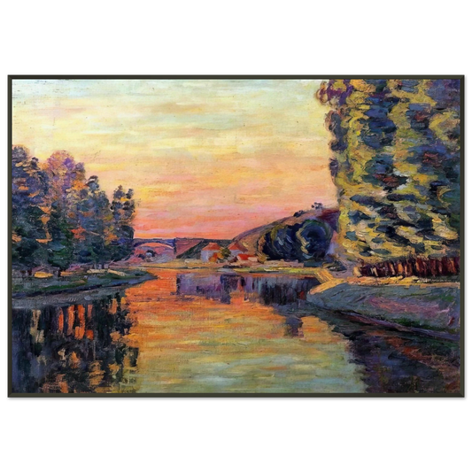Armand Guillaumin  Moret  1902 Framed Art Print  - Aluminum Frame - 21x29.7 cm / 8x12"