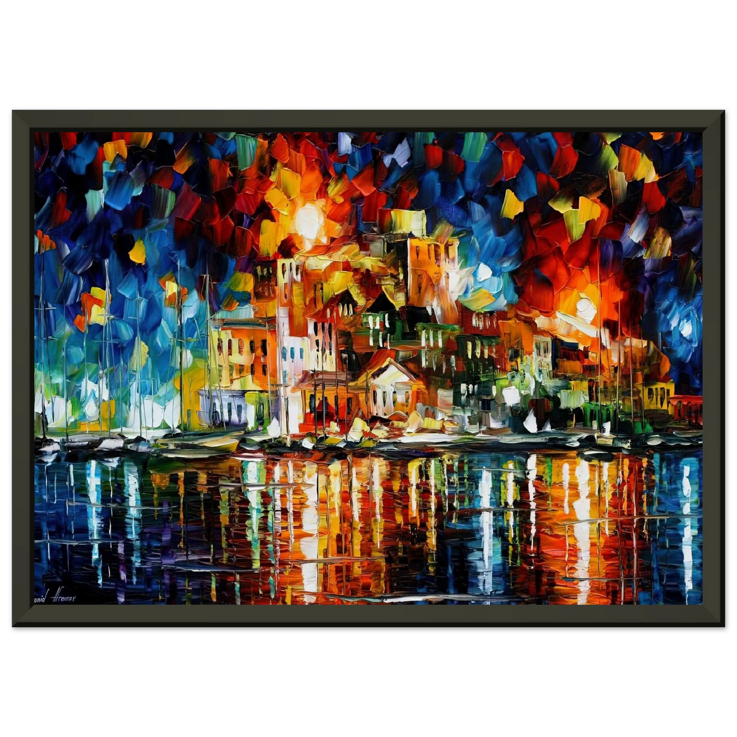 Leonid Afremov  Leonid Afremov Framed Art Print  - Aluminum Frame - 40x50 cm / 16x20 inches