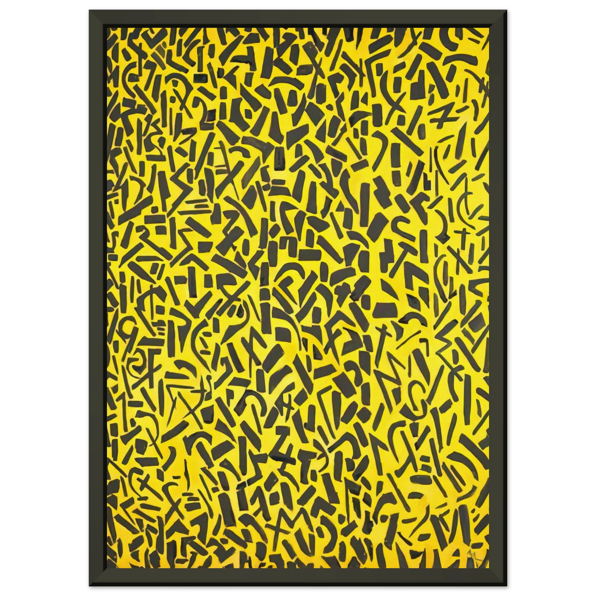 Alma Woodsey Thomas  ORIENTAL GARDEN CONCERTO 1976 Framed Art Print  - Aluminum Frame - 40x50 cm / 16x20 inches
