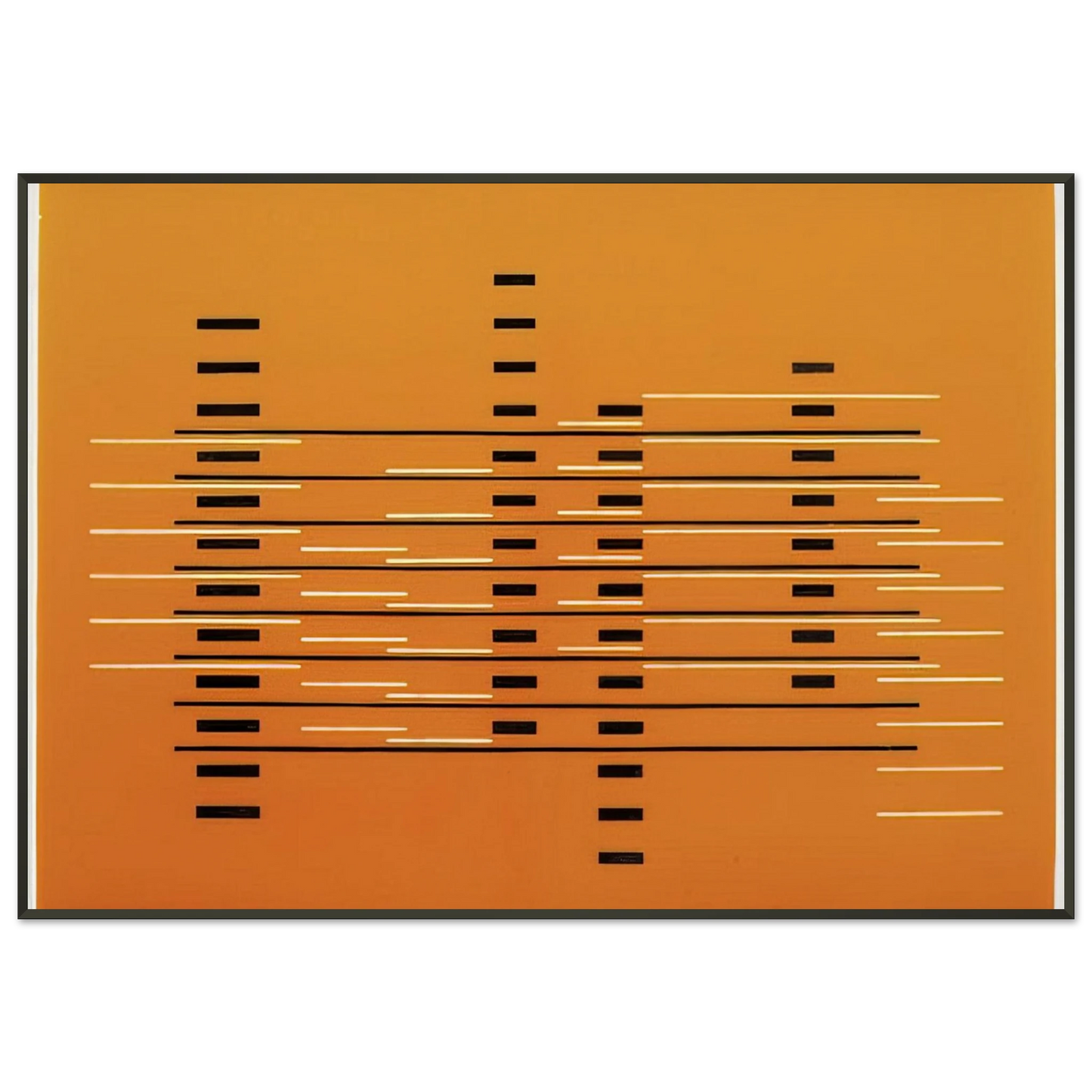 Josef Albers  FRONTAL 1927 Framed Art Print  - Aluminum Frame - 21x29.7 cm / 8x12"