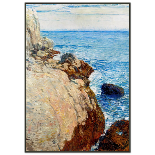 Childe Hassam  The East Headland Appledore  Isles of Shoals Framed Art Print  - Aluminum Frame - 21x29.7 cm / 8x12"