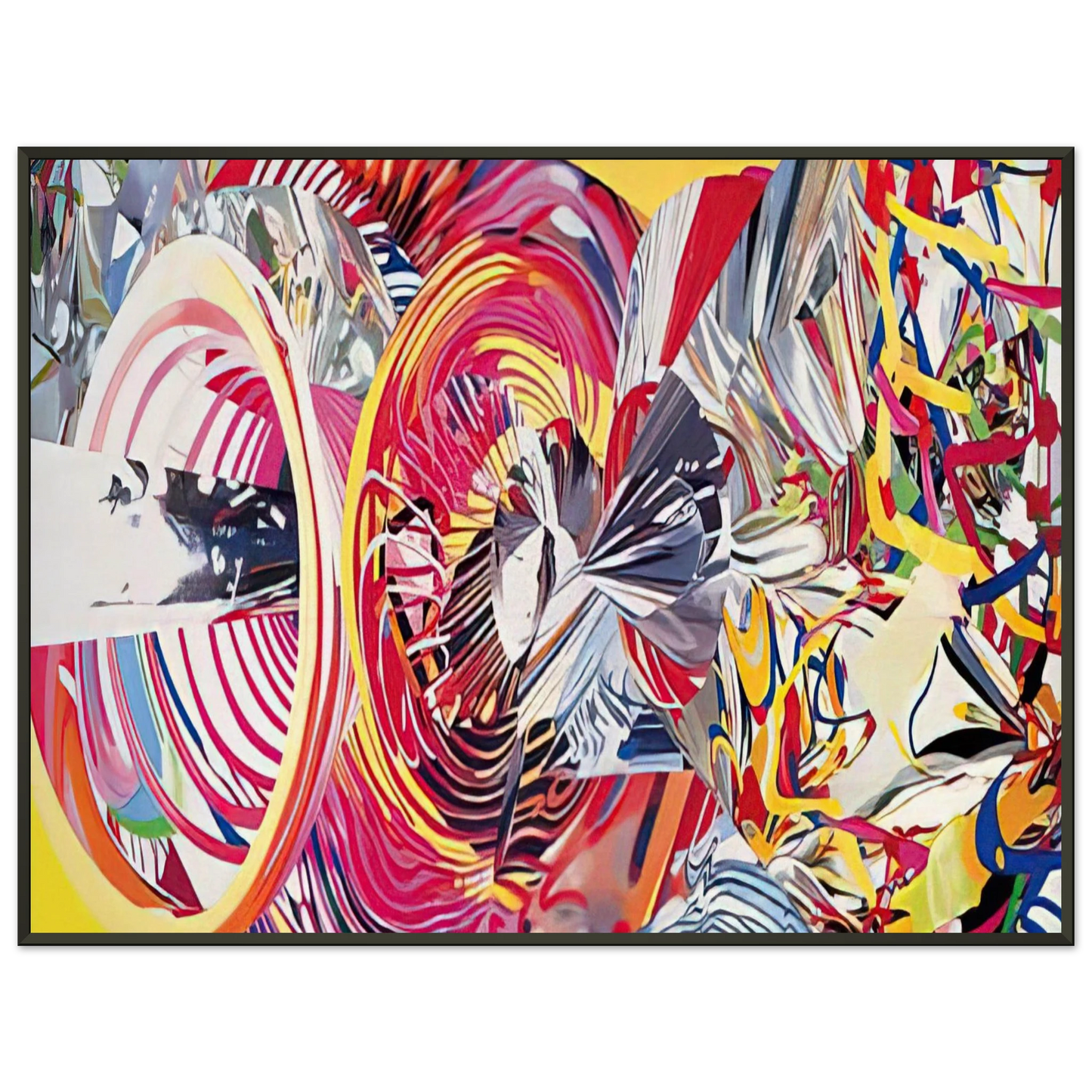 James Rosenquist  Stowaway Peers Out at the Speed of Light Framed Art Print  - Aluminum Frame - 60x80 cm / 24x32 inches