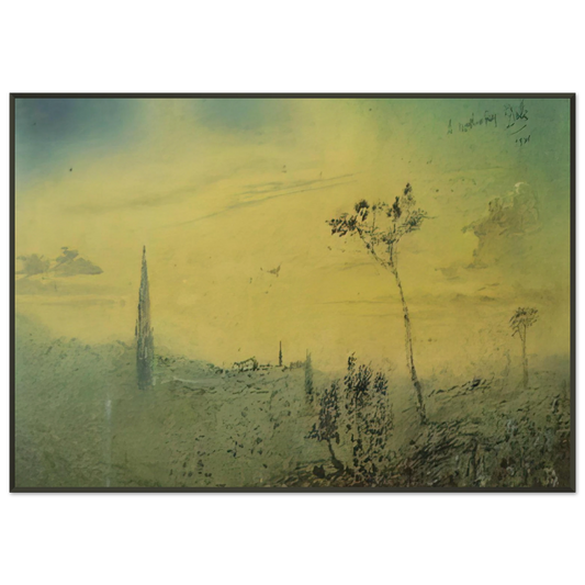 Salvador Dali  LANDSCAPE 1 Framed Art Print  - Aluminum Frame - 21x29.7 cm / 8x12"