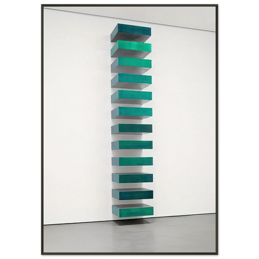 Donald Judd  Untitled  1967 Framed Art Print  - Aluminum Frame - 21x29.7 cm / 8x12"