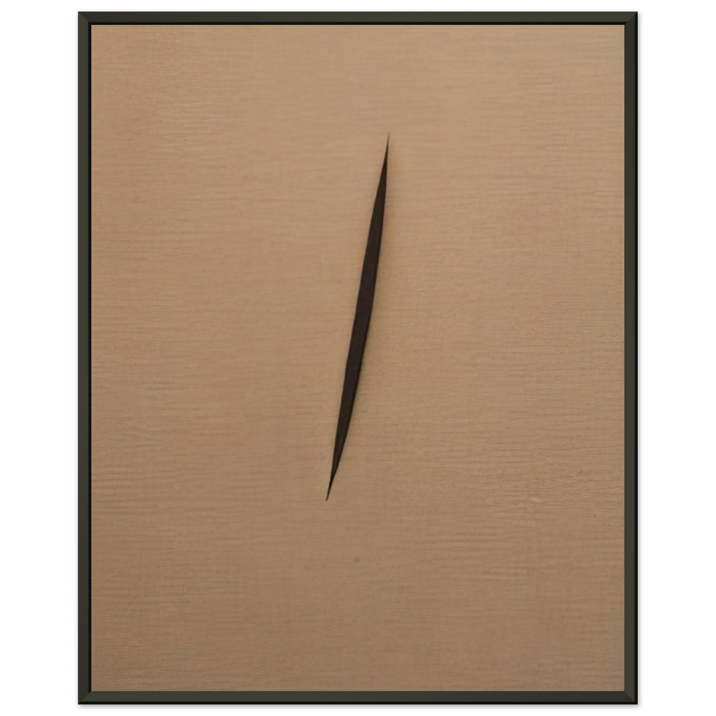 Lucio Fontana  Concept Spatiale  1960 Framed Art Print  - Aluminum Frame - 60x80 cm / 24x32 inches