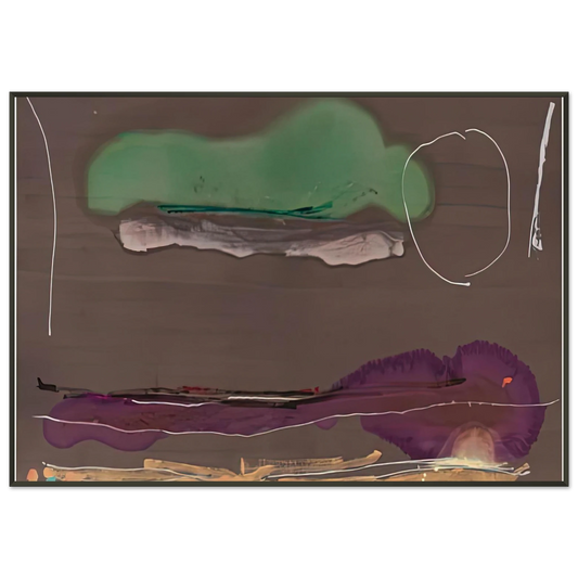 Helen Frankenthaler  Madrid 1984 Framed Art Print  - Aluminum Frame - 21x29.7 cm / 8x12"