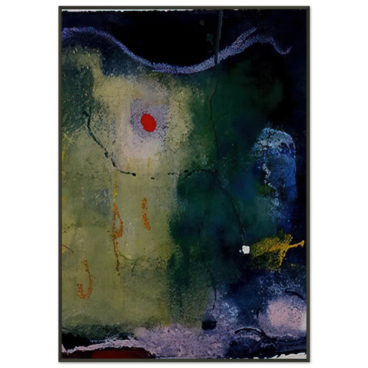 Helen Frankenthaler  The Other Side of the Moon  1995 Framed Art Print  - Aluminum Frame - 21x29.7 cm / 8x12"