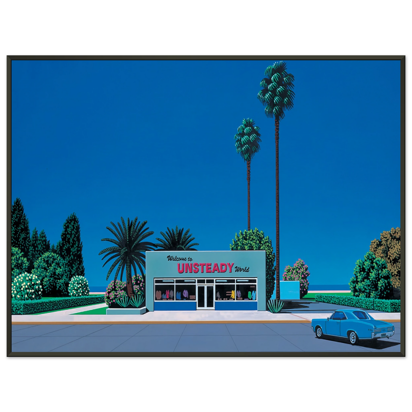 Hiroshi Nagai  Unsteady World Framed Art Print  - Aluminum Frame - 70x100 cm / 28x40 inches