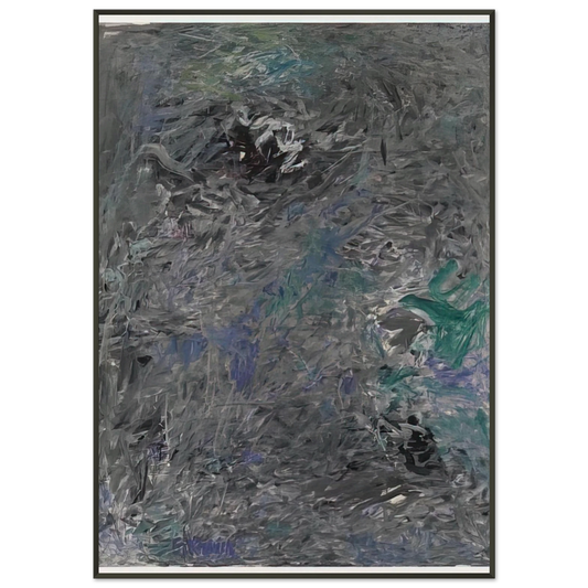 Milton Resnick  UNTITLED 6 1959 Framed Art Print  - Aluminum Frame - 21x29.7 cm / 8x12"