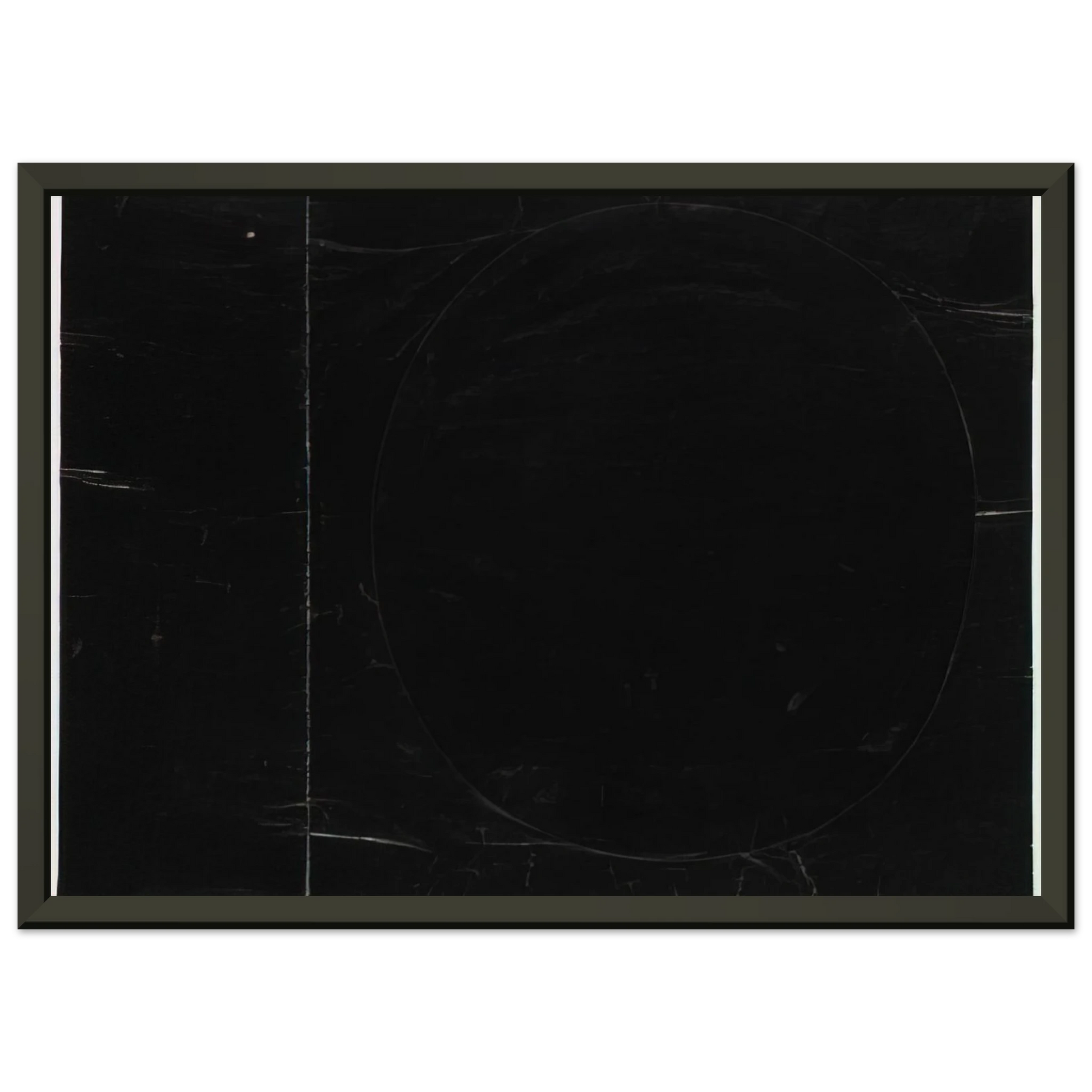 Ellsworth Kelly  Black on Black Framed Art Print  - Aluminum Frame - 70x100 cm / 28x40 inches