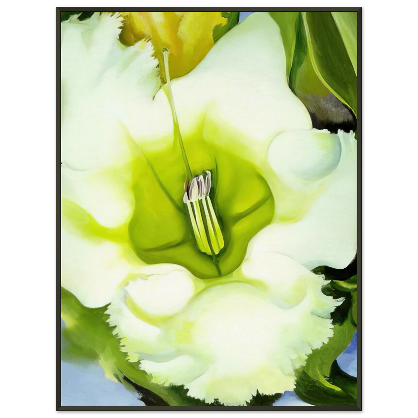 Georgia OKeeffe  Cup Of Silver Ginger Framed Art Print  - Aluminum Frame - 60x80 cm / 24x32 inches