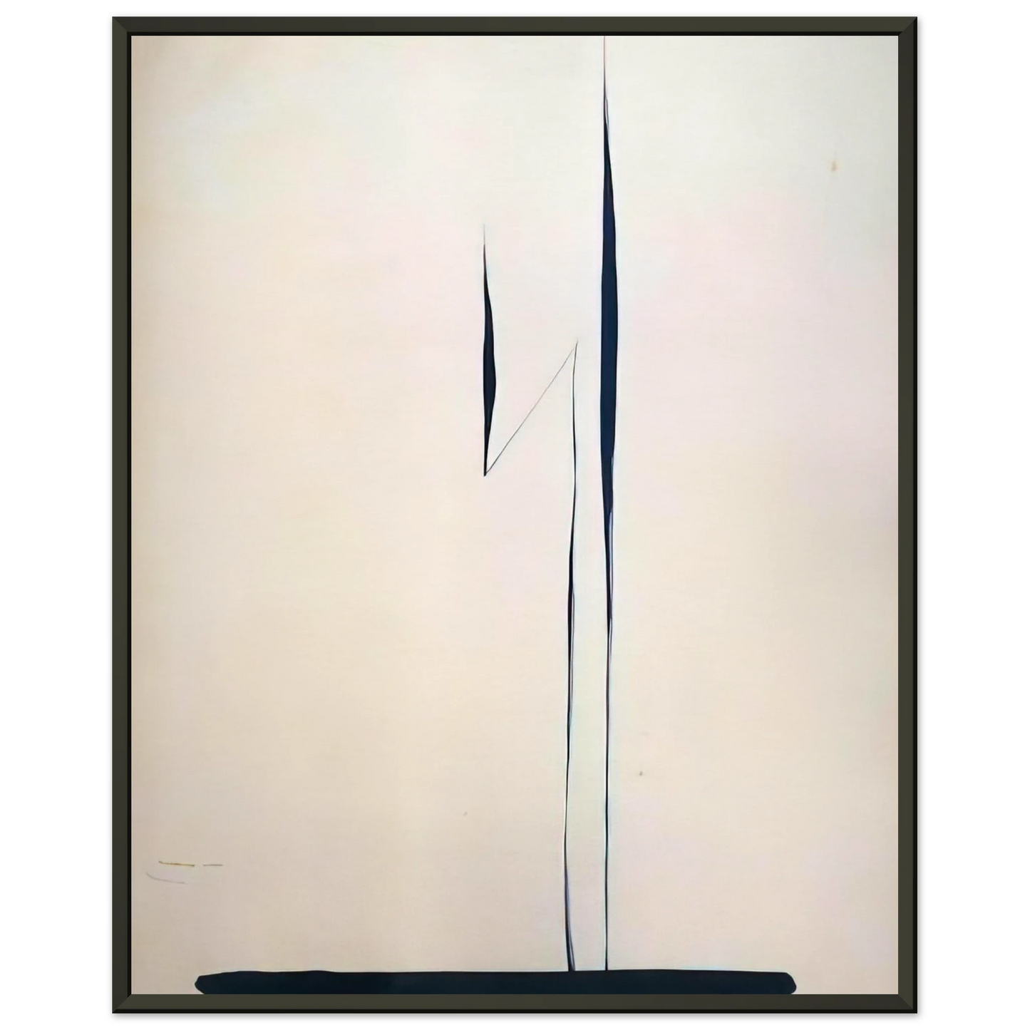 Georgia OKeeffe  Black Lines 1 Framed Art Print  - Aluminum Frame - 40x50 cm / 16x20 inches