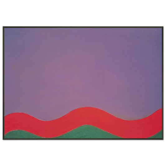 Al Held  Out Framed Art Print  - Aluminum Frame - 21x29.7 cm / 8x12"