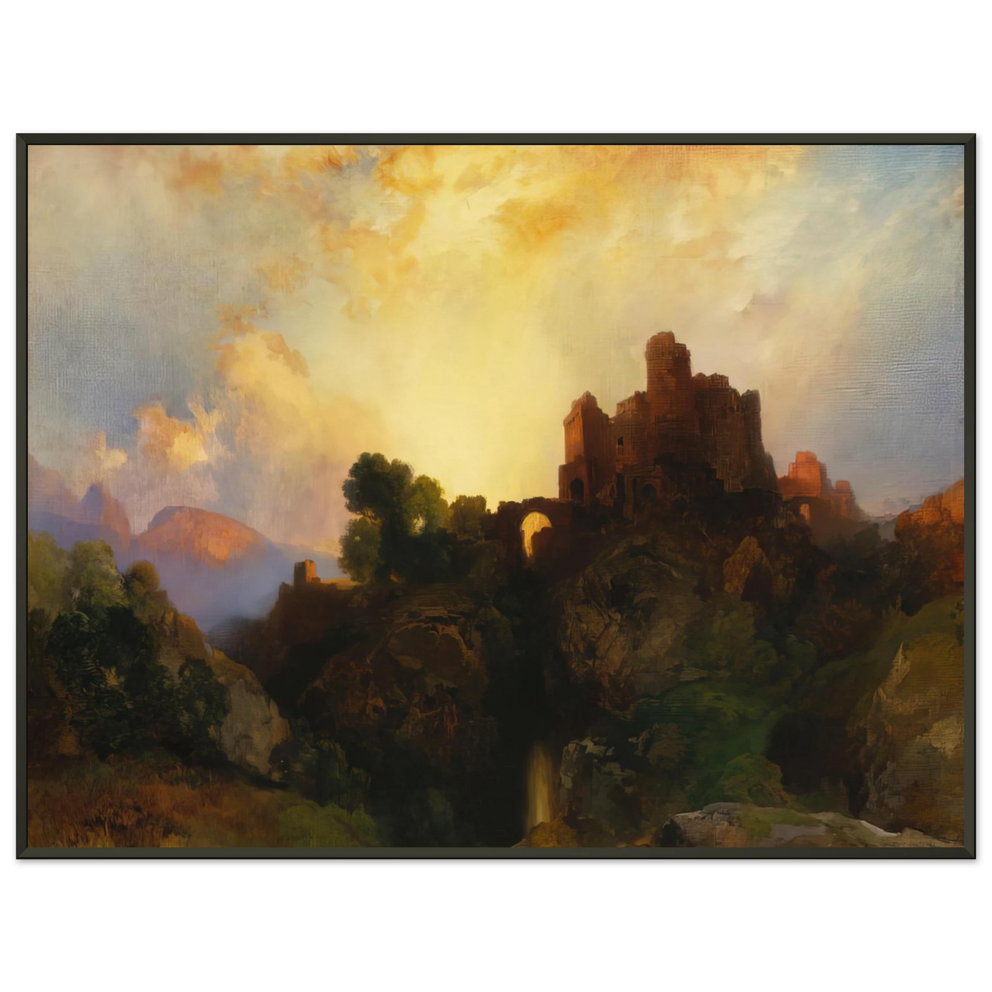Thomas Moran  Caledonia Framed Art Print  - Aluminum Frame - 60x80 cm / 24x32 inches