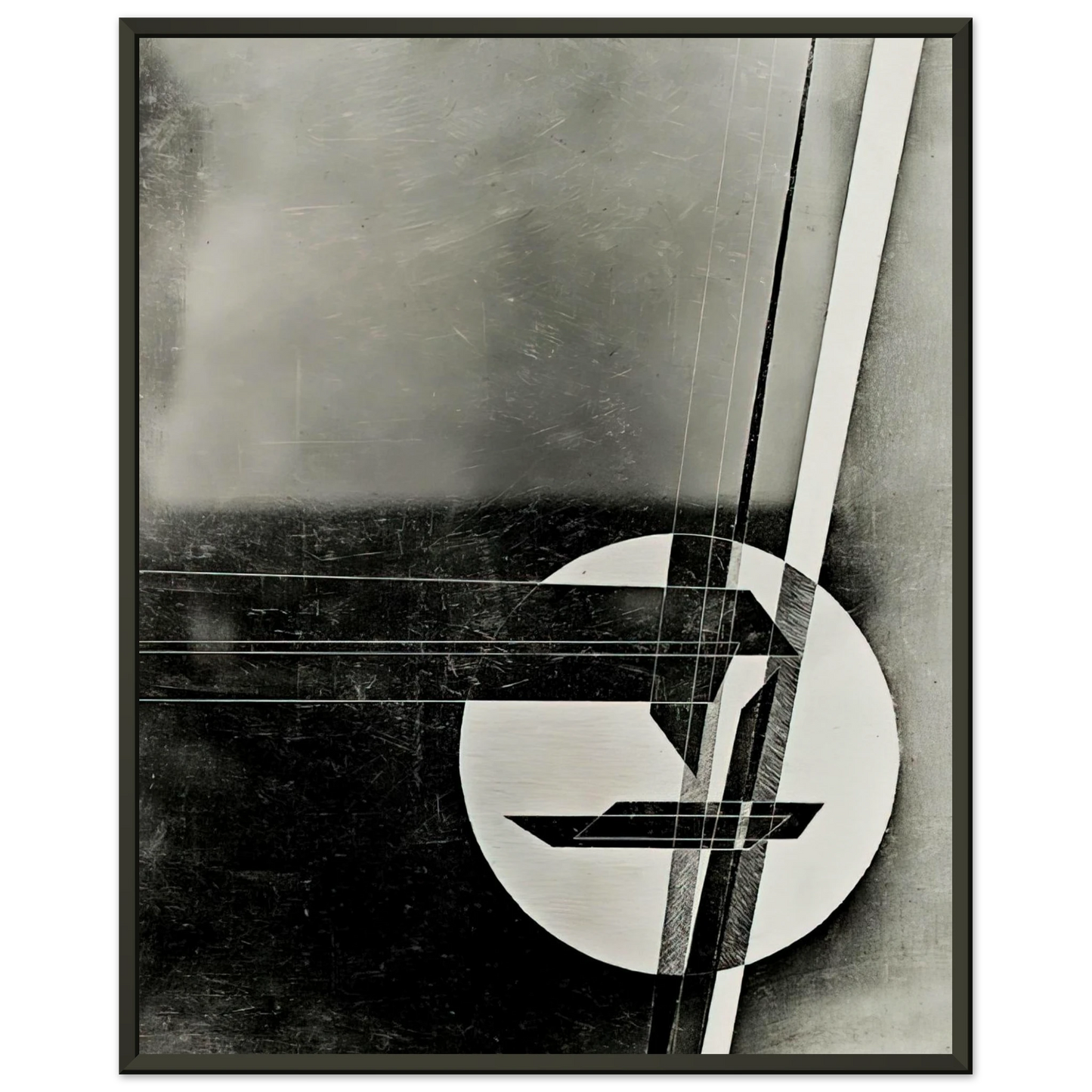 Laszlo MoholyNagy  Composition Framed Art Print  - Aluminum Frame - 70x100 cm / 28x40 inches