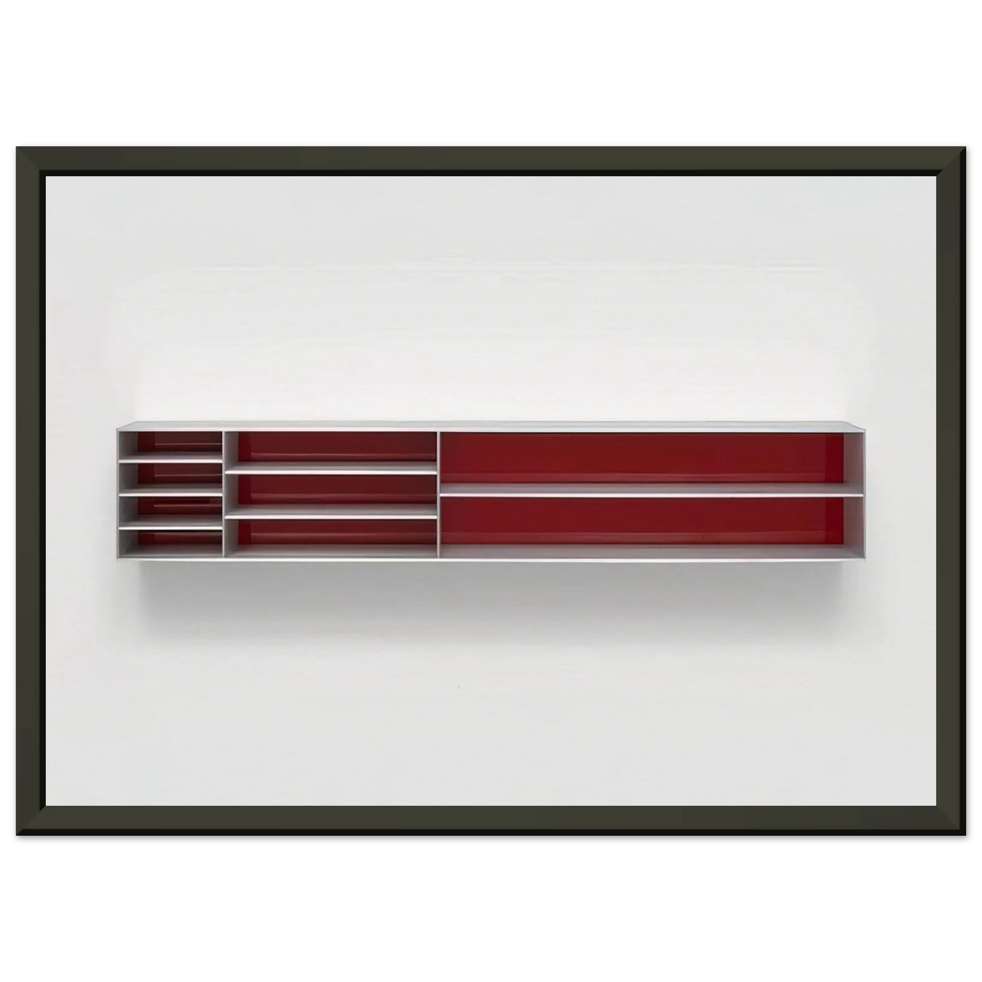 Donald Judd  Untitled  1984 Framed Art Print  - Aluminum Frame - 70x100 cm / 28x40 inches