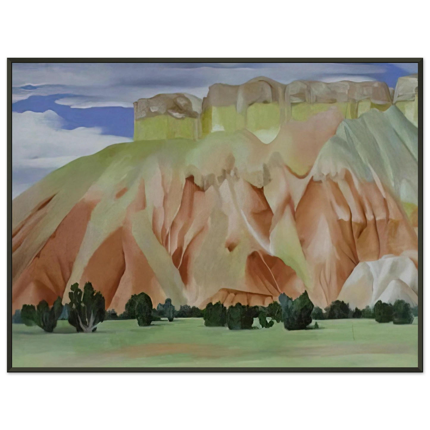 Georgia OKeeffe  My Backyard Framed Art Print  - Aluminum Frame - 40x50 cm / 16x20 inches