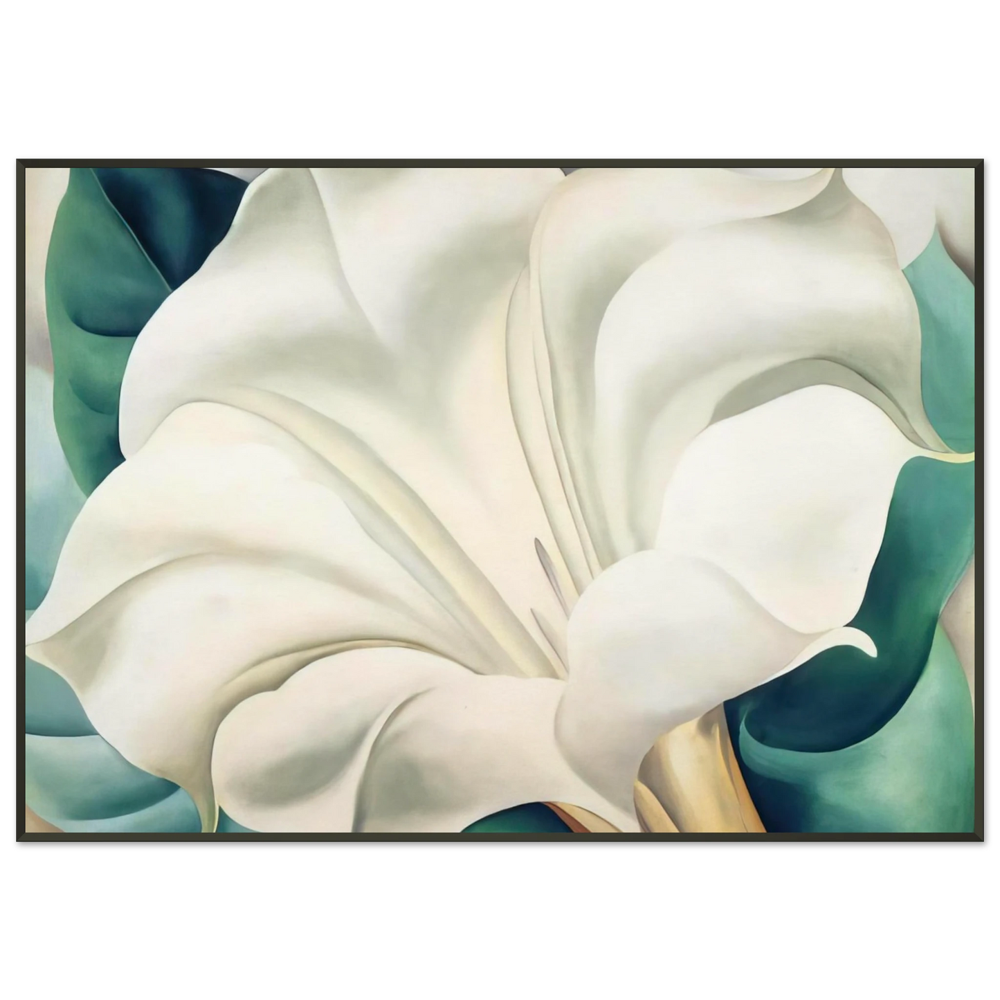 Georgia OKeeffe  Jimson Weed 2 Framed Art Print  - Aluminum Frame - 21x29.7 cm / 8x12"